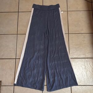 Sincerely Jules Wide Leg Pants in Blue and Cream